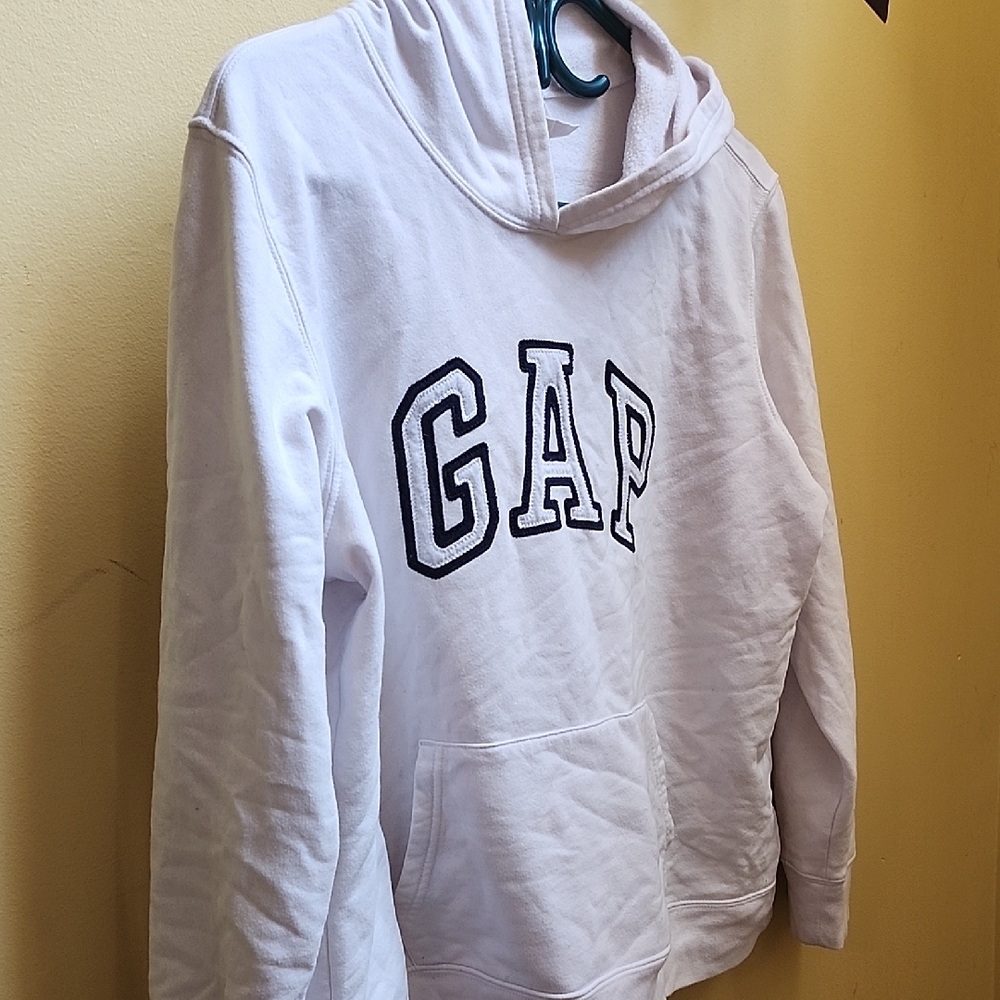 GAP Classic White Pullover Hoodie